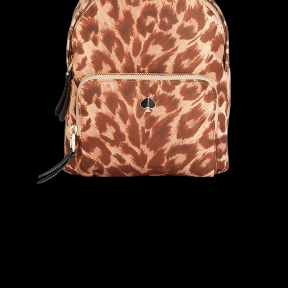 Kate Spade Tan Animal Print Backpack
